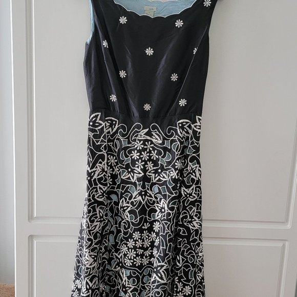 Anthropologie Odille 100% Silk Dress circa 2004 Sz 4 - Picture 3 of 5
